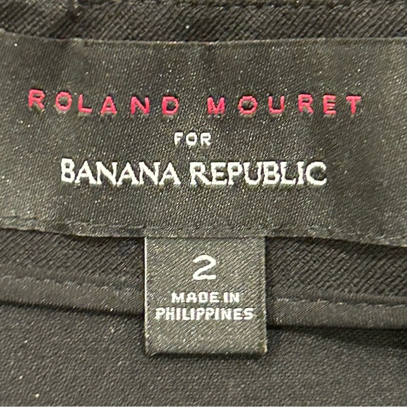 Roland Mouret for Banana Republic Black Woven Pencil Skirt 2 - Picture 5 of 10